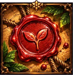 A red wax seal